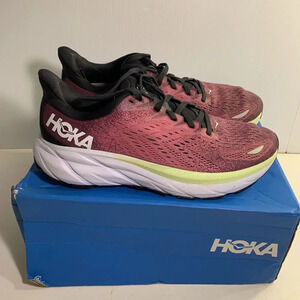 6040. Hoka W Clifton 8, Blue Graphite Ibis Rose-US 8 Womens